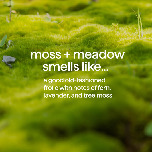 Method Moss + Meadow gel texture close-up highlighting quick-lathering action