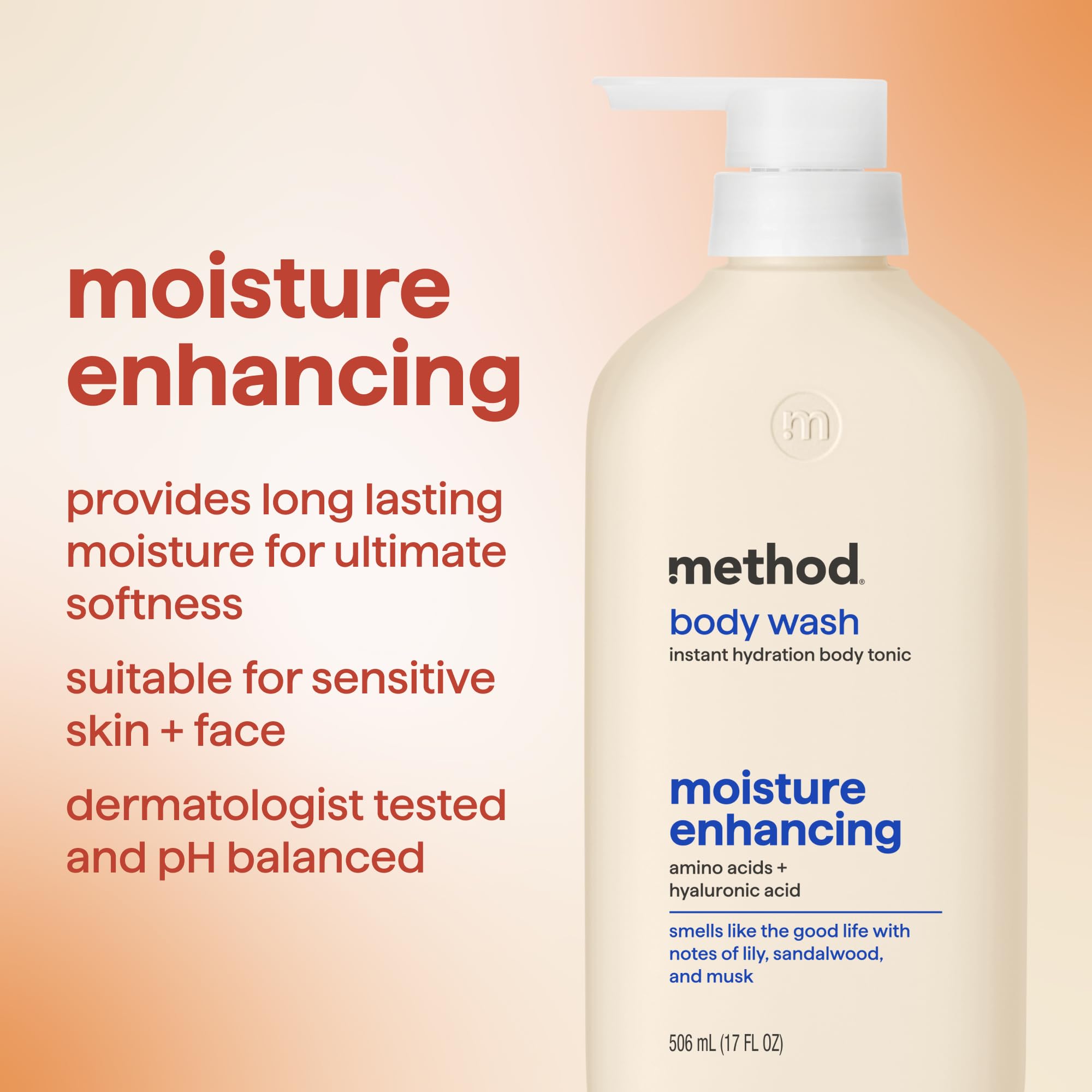 Method pump closeup highlighting easy dispensing and mess reduction benefit