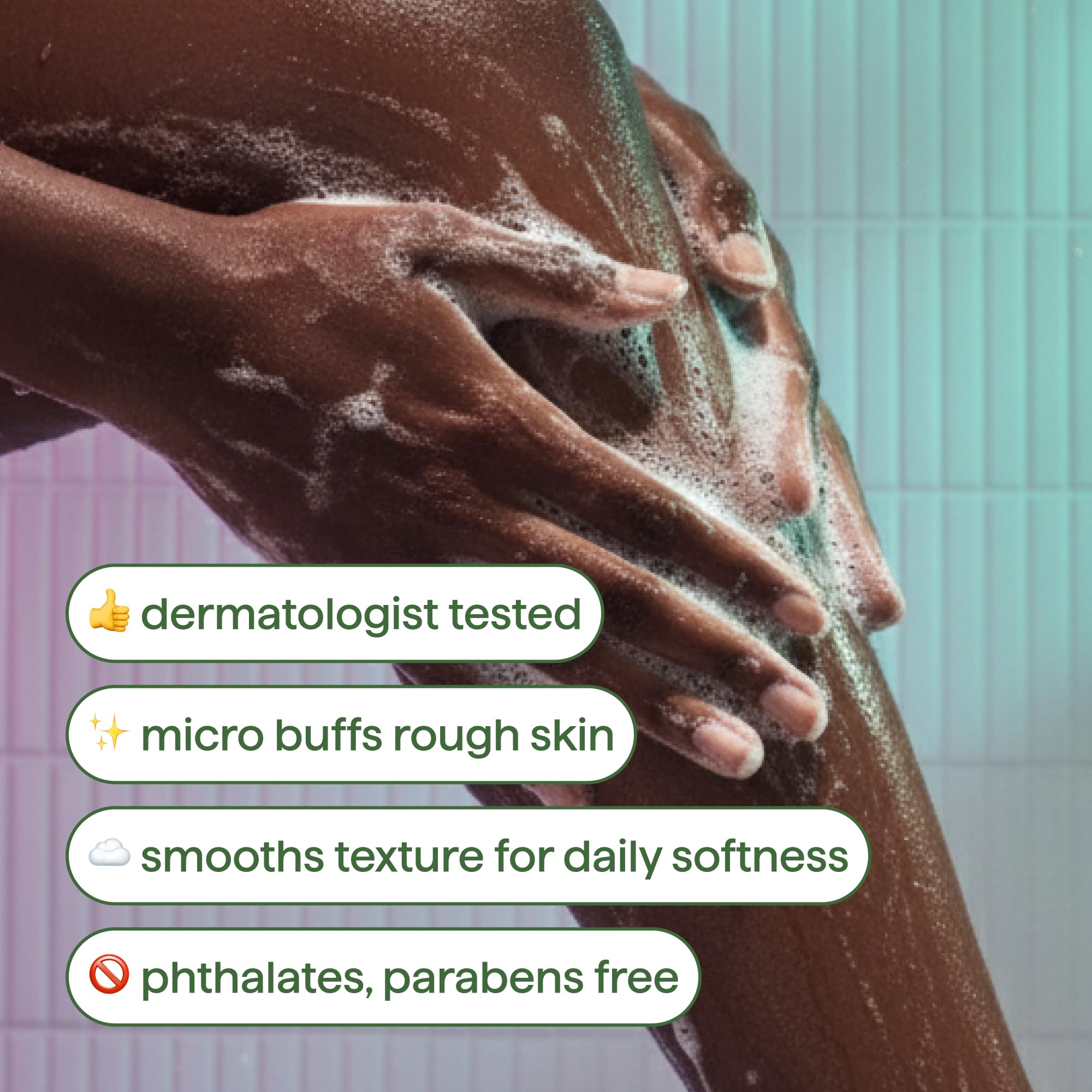 Method pump dispensing lather for easy use and effective cleansing