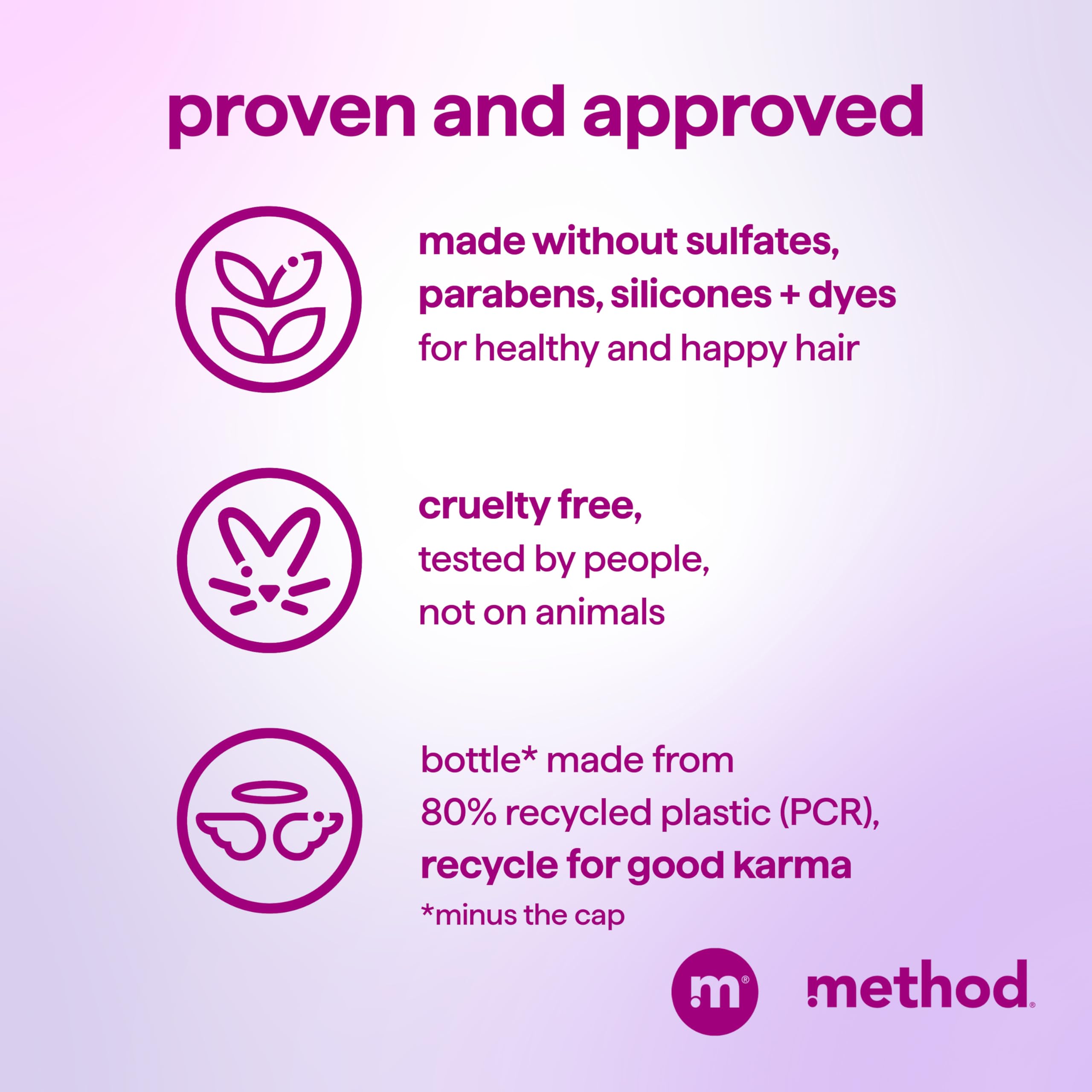Method shampoo with matching conditioner showing routine-ready pairing