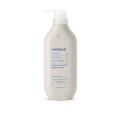 Method bottle front packaging showing label and scent benefits