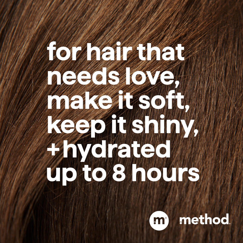 Method label close-up with ingredients list and sulfate-free claim for clarity