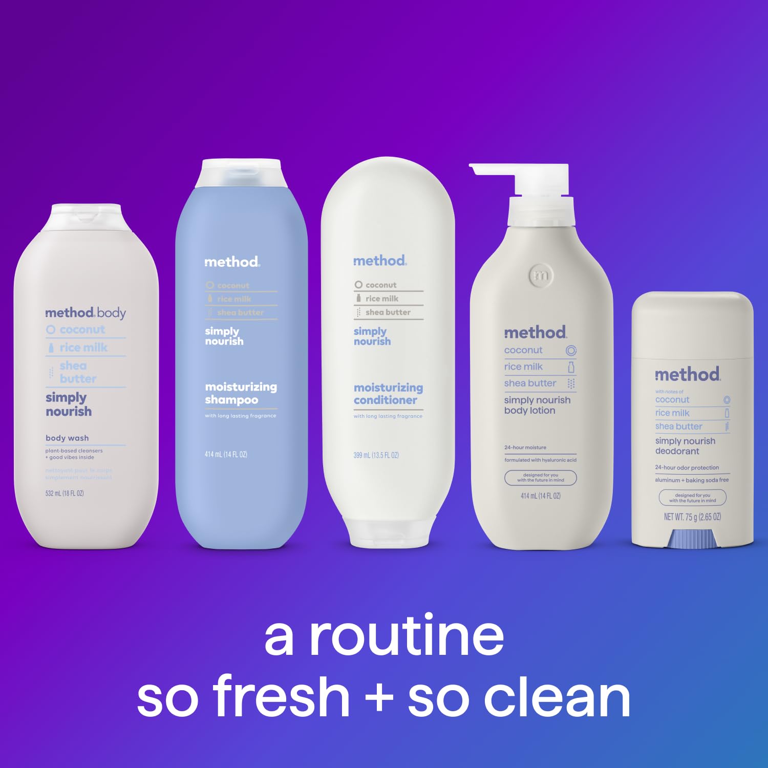 Method bottle recycled plastic detail highlighting sustainable packaging