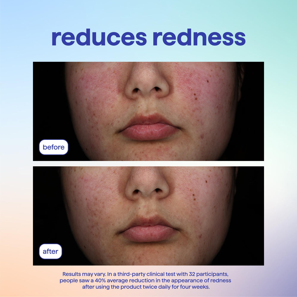 Method clear spray texture on skin to show non-greasy, non-drying finish