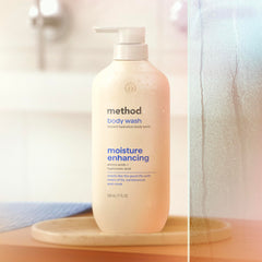 Method skin after wash showing visibly softer, hydrated and smooth skin