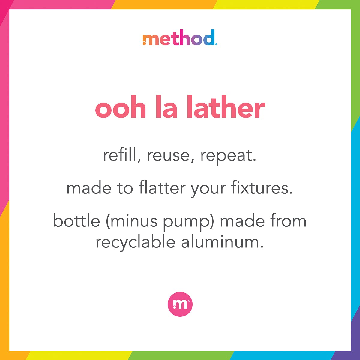 Method bottle on kitchen sink showing aesthetic appeal and everyday practicality