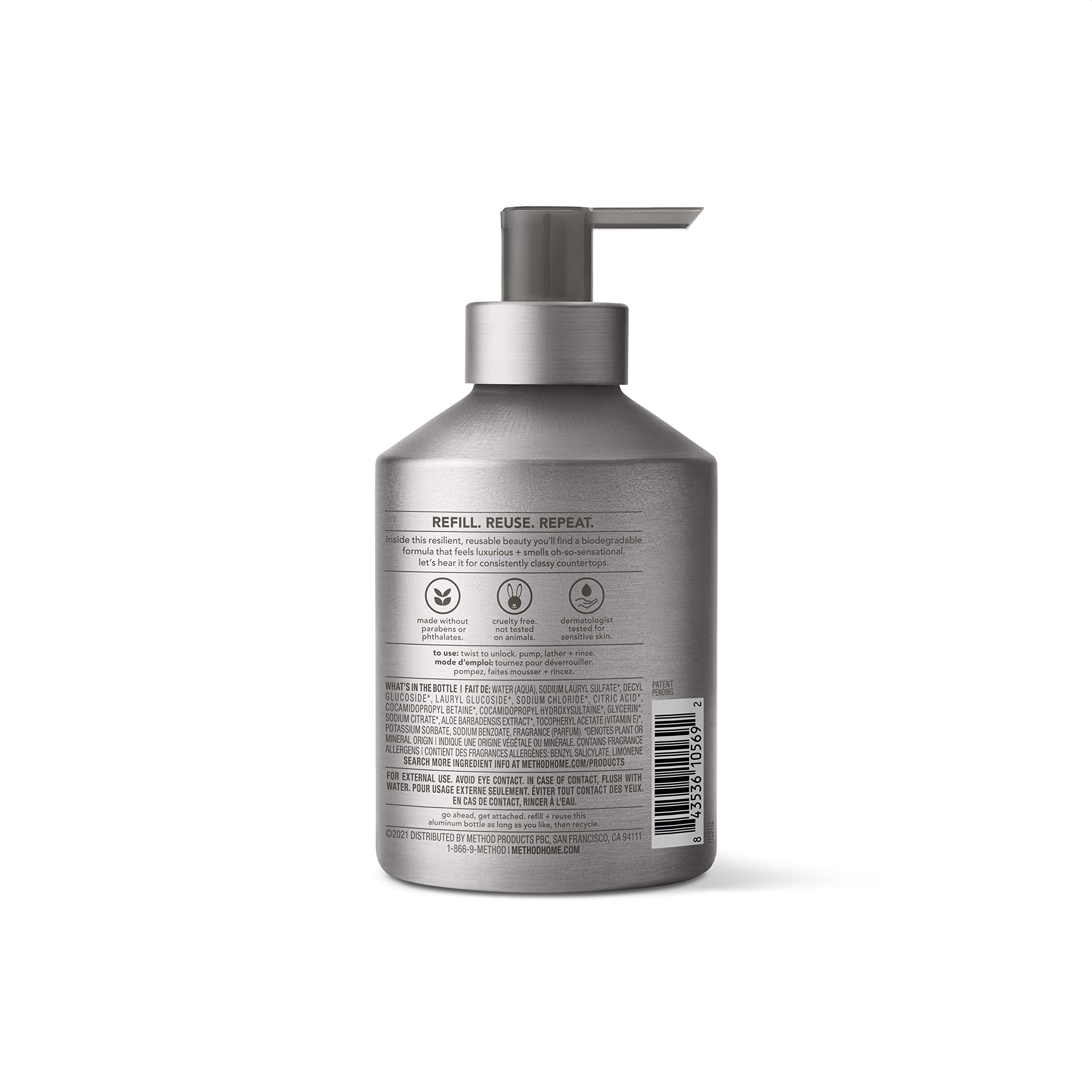 Method pump close-up highlighting smooth dispensing and durable design for easy use