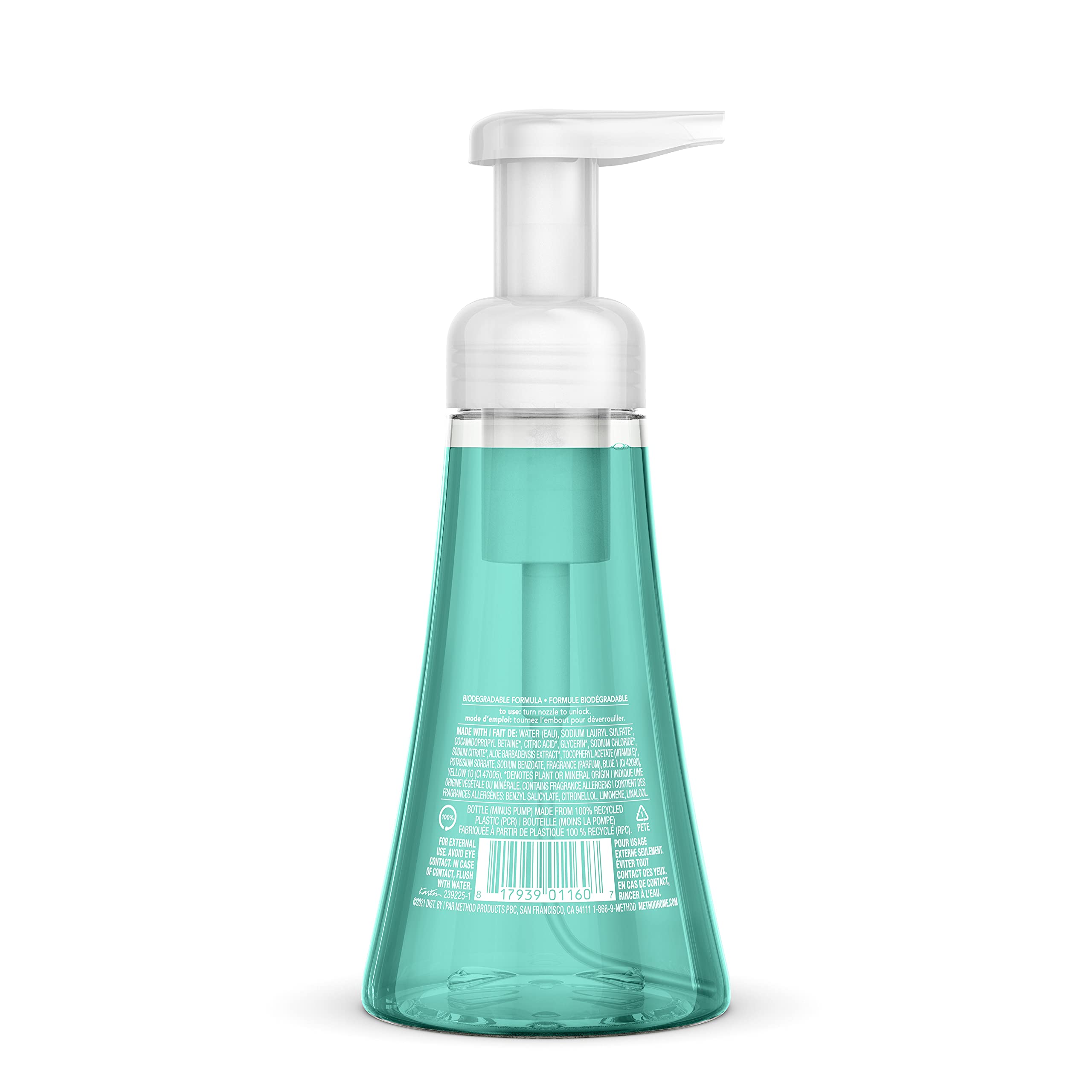 Method pump dispensing airy foam lather for easy spread and less waste