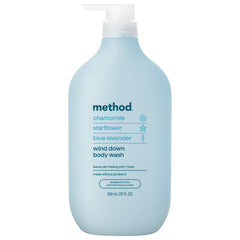 Method front bottle view showing product and calming scent benefits