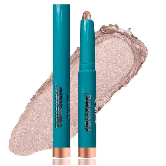 Metiplou front packaging showing rose gold shade and compact design benefit portability