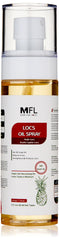 MFL MADE FOR LOCS front spray bottle showing label and pump for quick hydration
