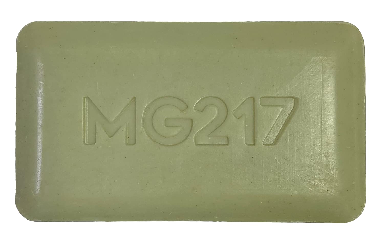 MG217 front packaging showing 5 oz bar and psoriasis support benefits