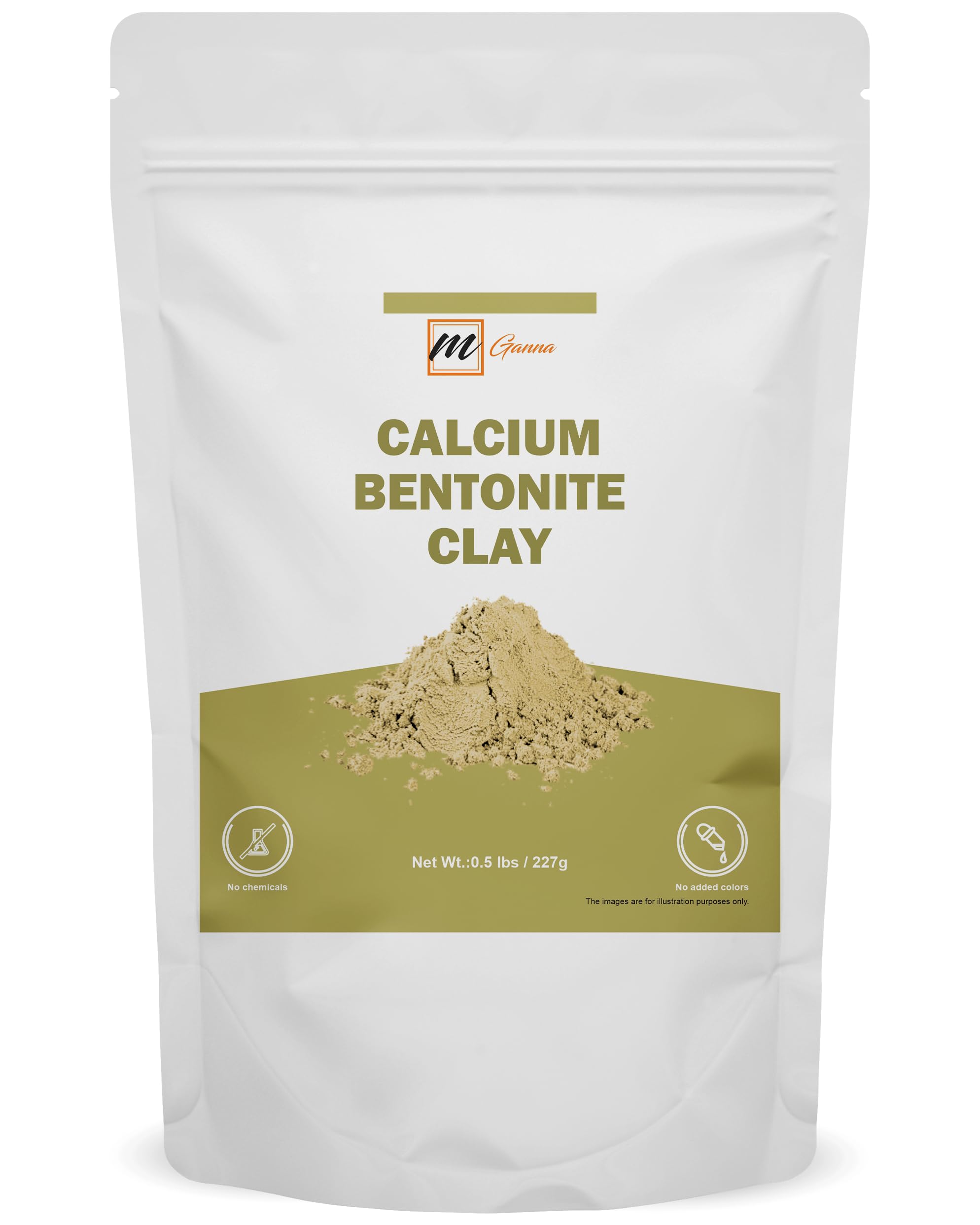 mGanna front packaging showing 0.5 lb bag and label with benefit of natural ingredient