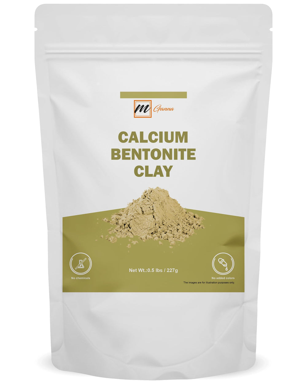 mGanna front packaging showing 0.5 lb bag and label with benefit of natural ingredient