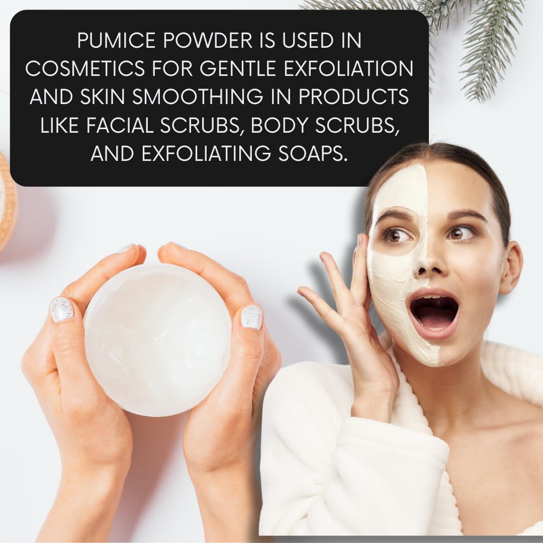 mGanna pumice powder folded into soap batter illustrates added scrub texture