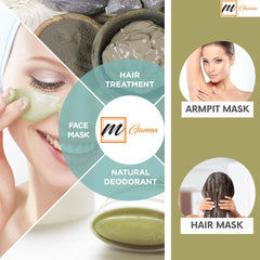 mGanna clay added to soap batter showing natural coloring and texture benefits