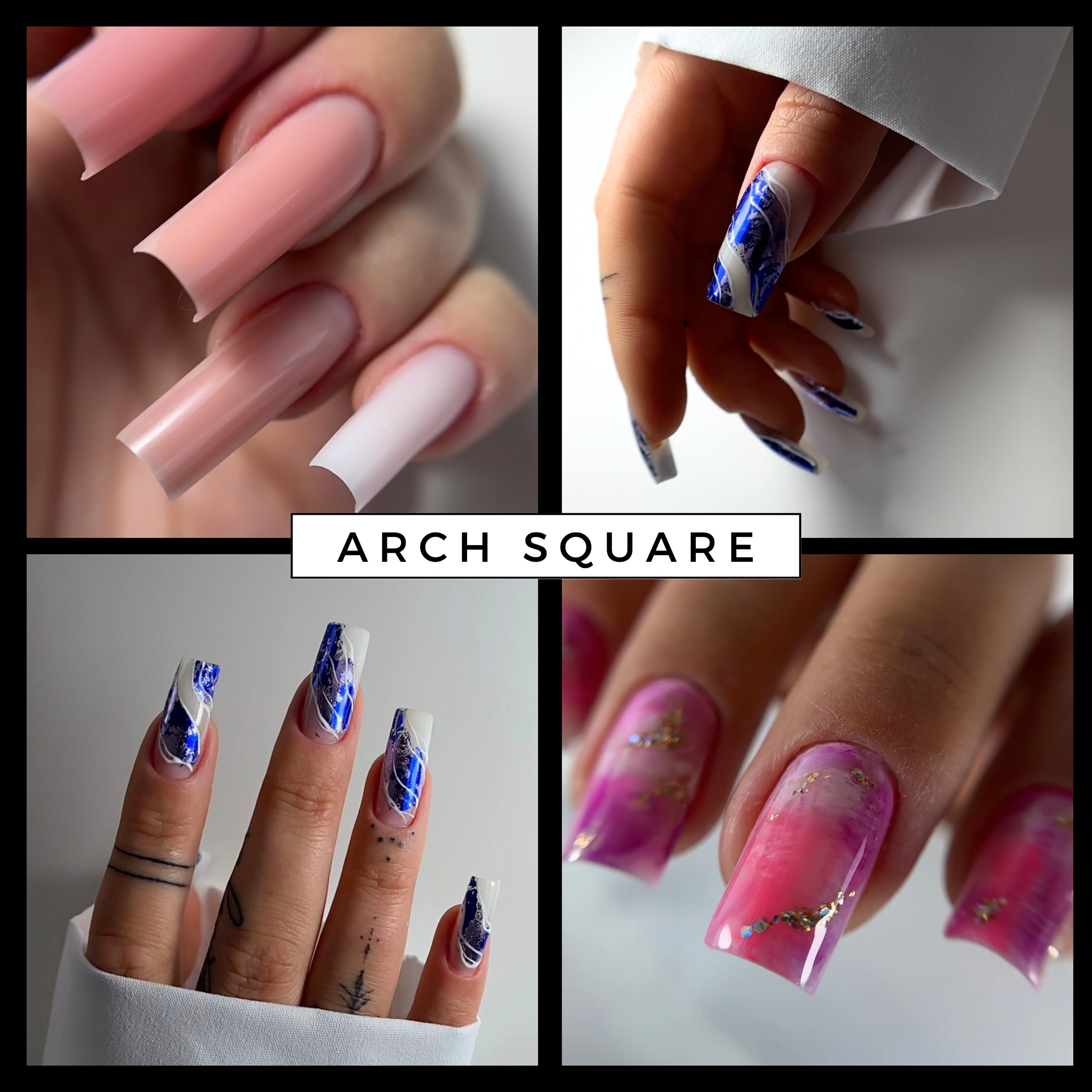 MGART form in use during polygel application demonstrating quick sculpting benefit