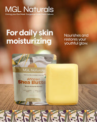 MGL Naturals melted shea butter in hands demonstrating easy absorption
