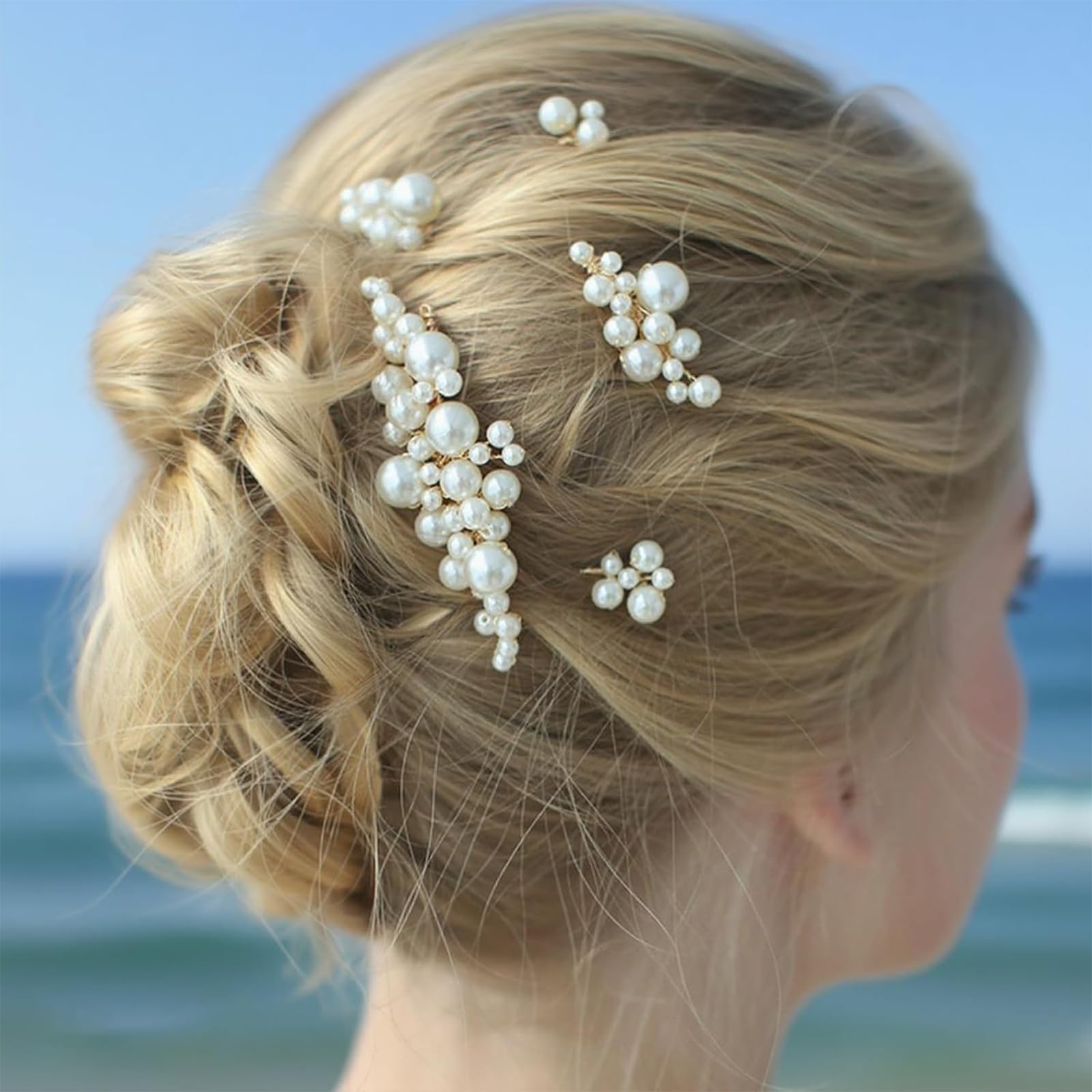 MHKLCD lifestyle shot at reception table showing cohesive bridal look and accessory elegance