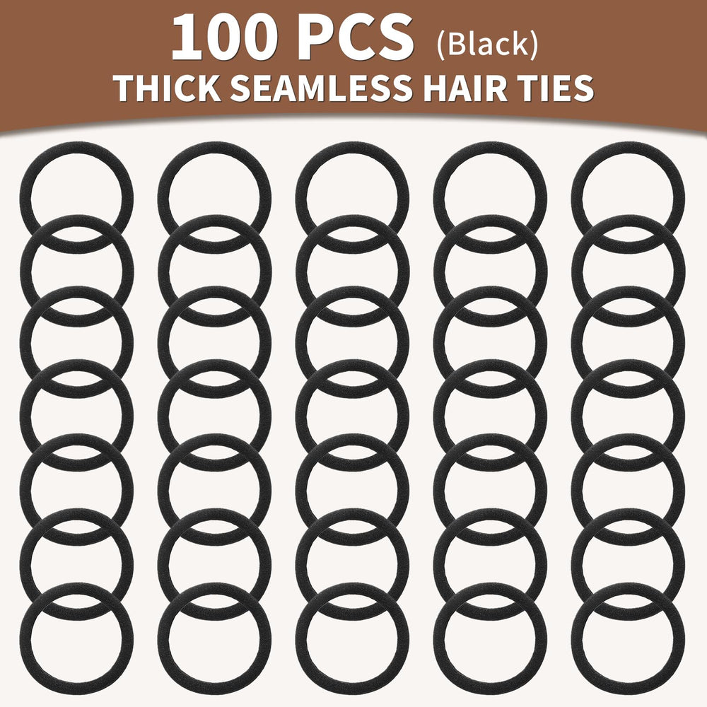 Mia Klein hair tie securing a high ponytail on thick hair for all-day hold