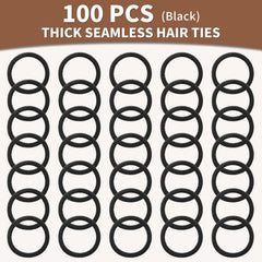 Mia Klein hair tie securing a high ponytail on thick hair for all-day hold