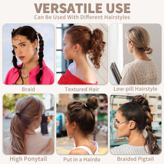 Mia Klein hair tie worn on wrist during workout showing convenience benefit