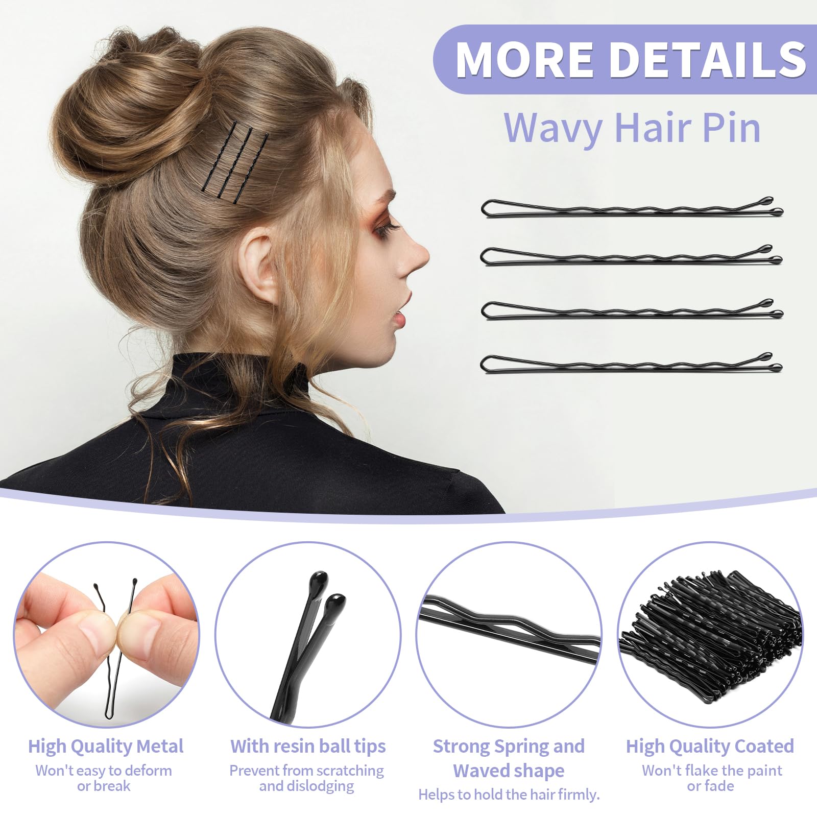 Mia Klein open storage box with neatly stacked pins for organized travel and easy access