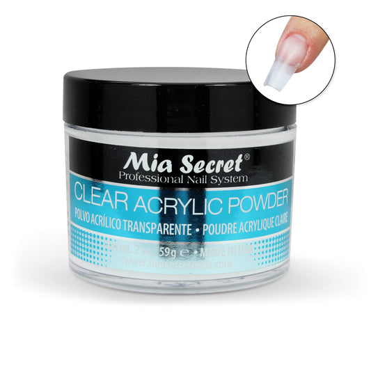 Mia Secret open jar with powder visible for easy access and consistent application