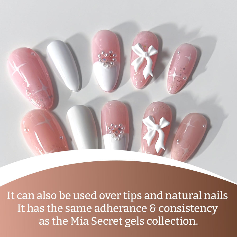 Mia Secret being applied in salon for professional shaping and coverage