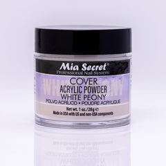 Mia Secret jar front view showing label and 1 oz size, professional quality