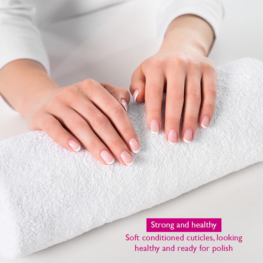 Mia Secret on bathroom vanity in bright lifestyle setting for cleaner nails