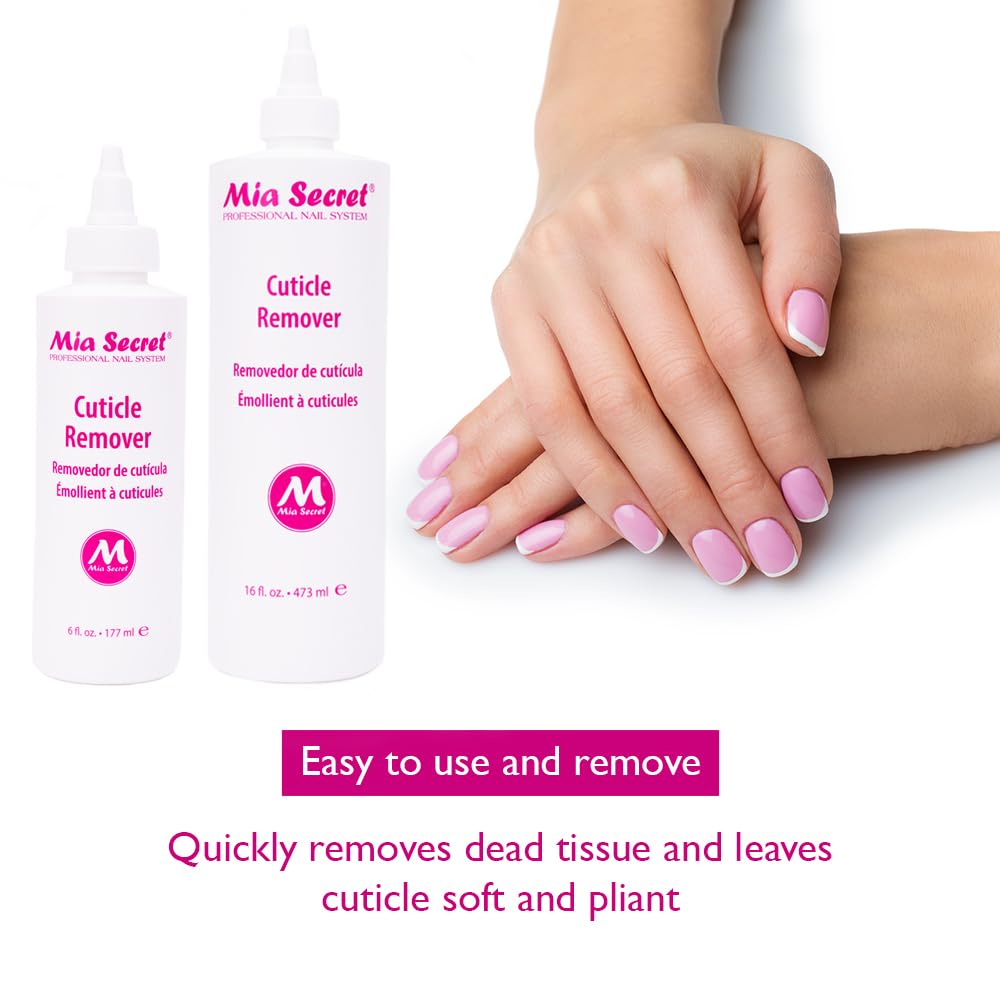 Mia Secret bottle next to a hand for scale showing generous 6 fl oz size