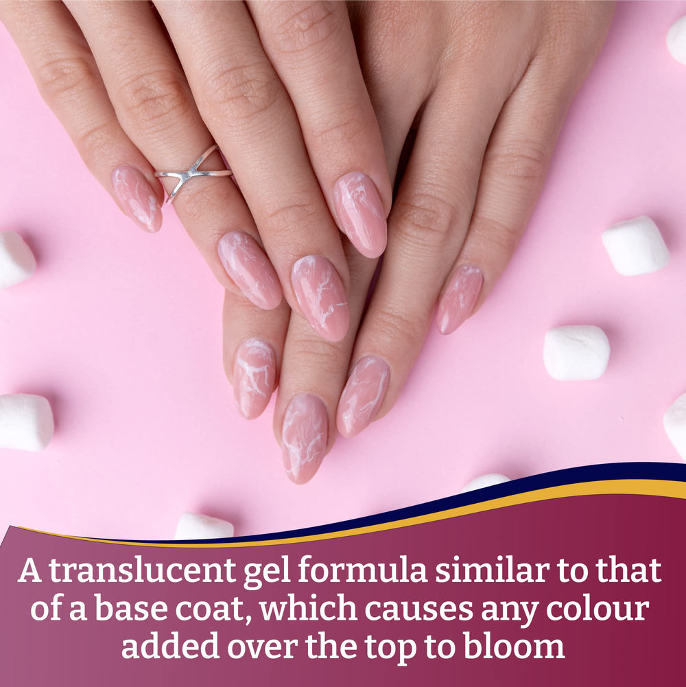 Mia Secret blooming gel applied on nail for easy marble creation benefit