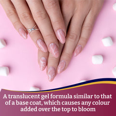 Mia Secret blooming gel applied on nail for easy marble creation benefit