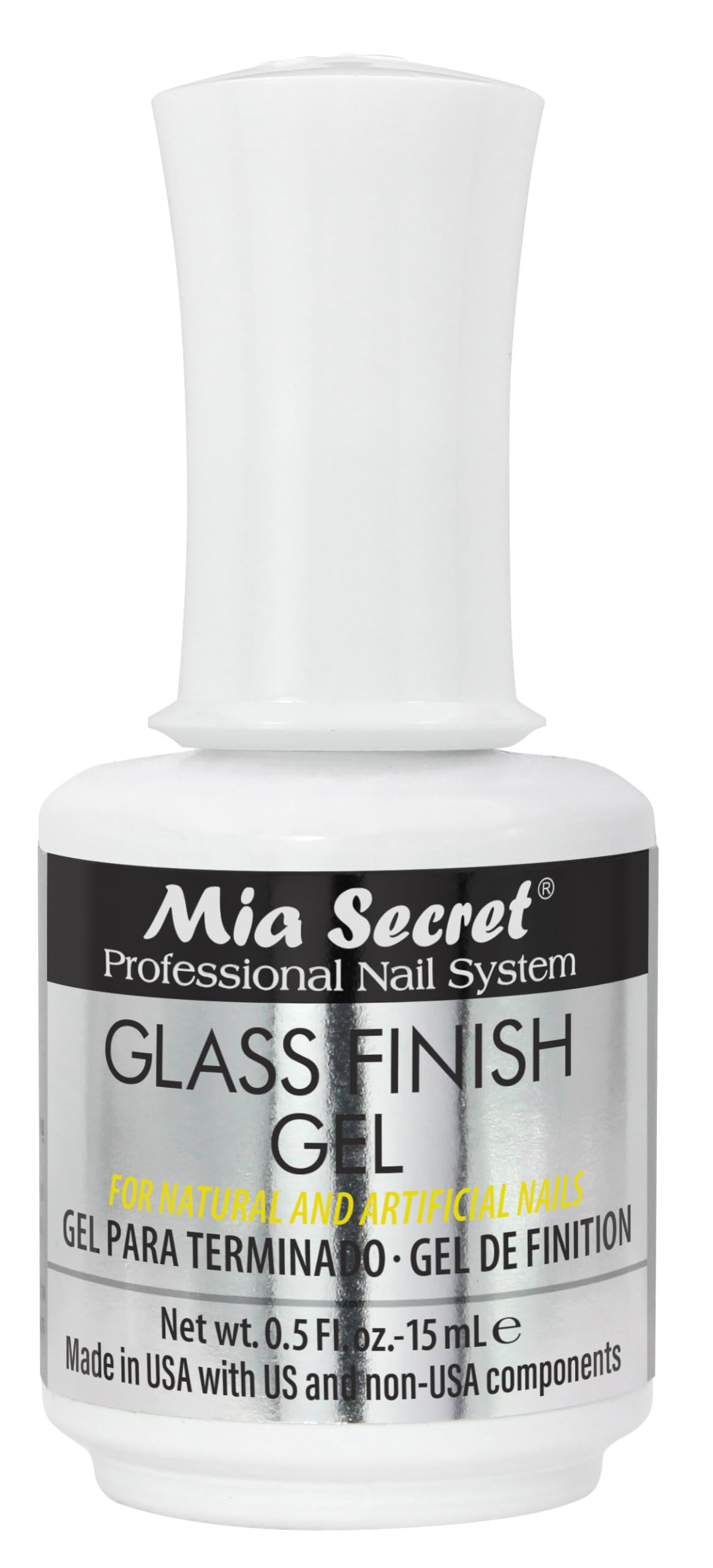 Mia Secret front packaging showing compact glossy 15mL bottle, great for travel