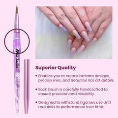 Mia Secret purple handle and ferrule detail for comfortable grip and balance
