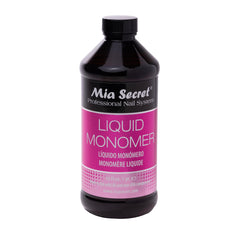 Mia Secret front bottle view showing professional 16 oz monomer benefits