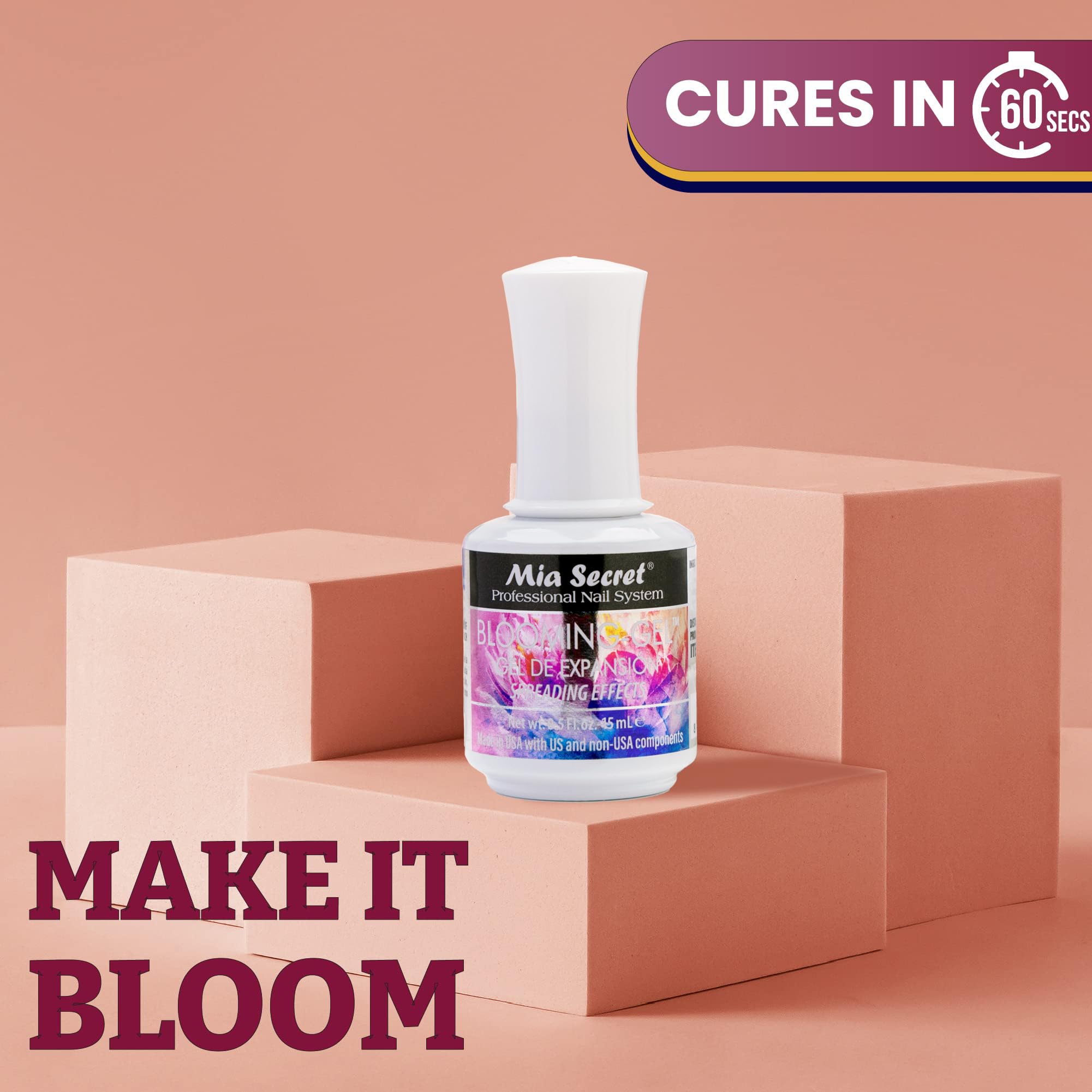 Mia Secret marble effect demonstration showing blended colors benefit