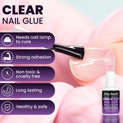 Mia Secret holding a crystal on nail closeup showing secure embellishment