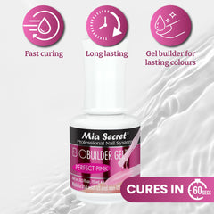 Mia Secret gel texture closeup highlighting smooth self-leveling benefit
