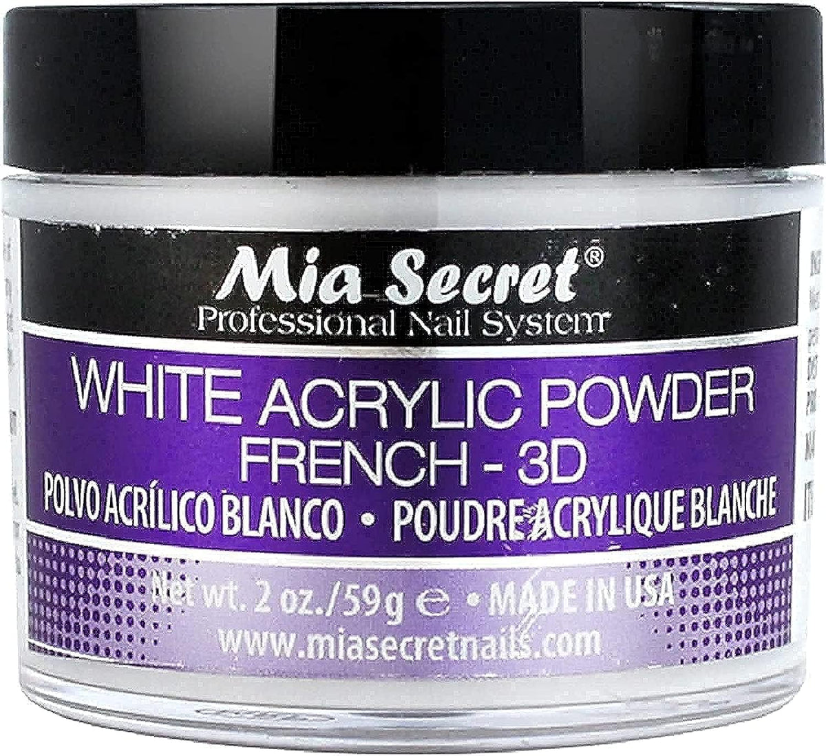 Mia Secret front packaging showing product and benefit of professional presentation