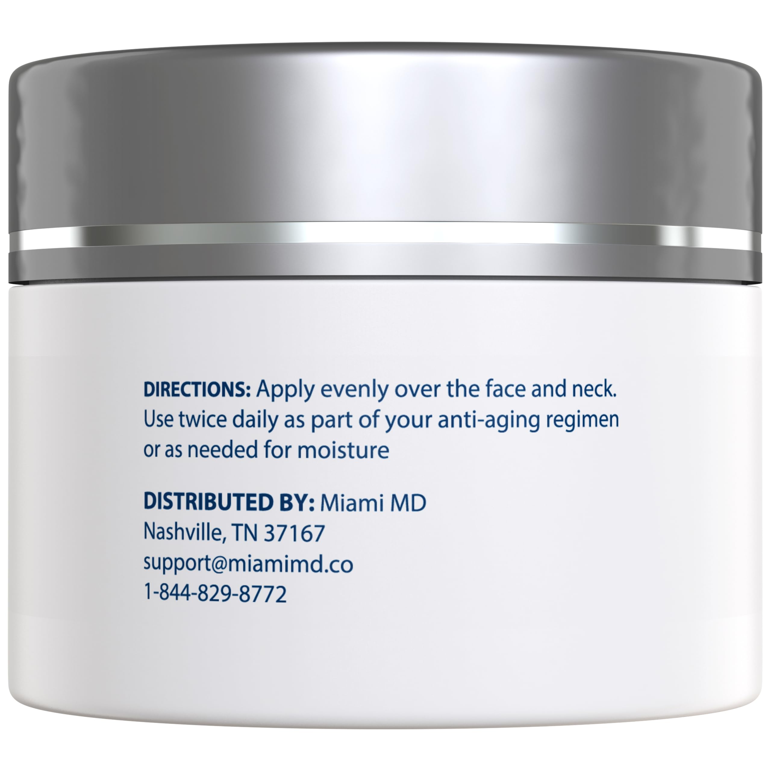 MiamiMD cream texture close-up displaying smooth, fast-absorbing consistency
