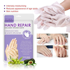 MianYang gloves worn on hands demonstrating comfortable fit and instant softening