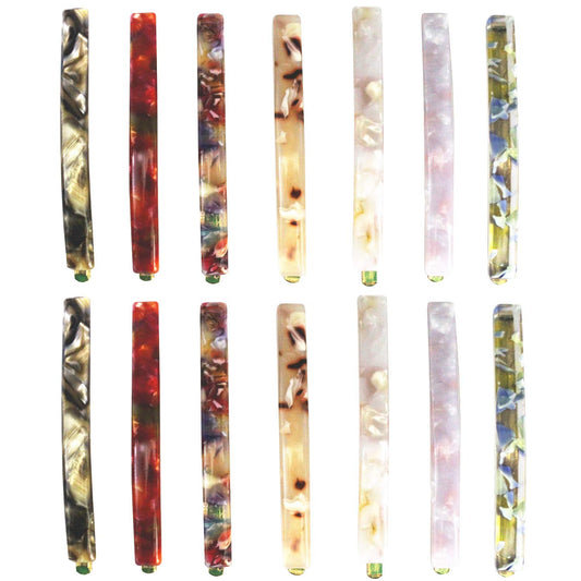 MIAO JIN front view of full 14-piece clip set shows variety and styling options
