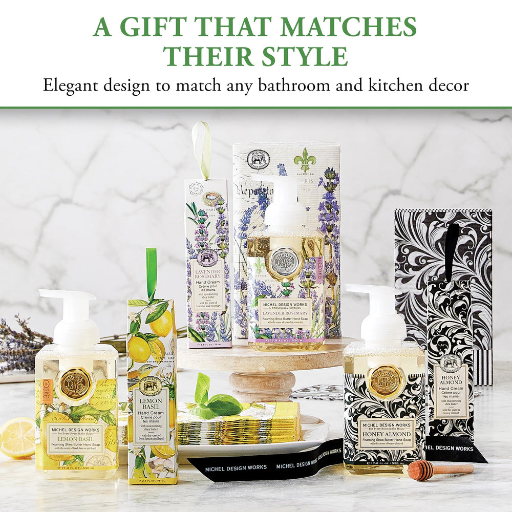 Michel Design Works three-pack arrangement on counter displaying multiple-room convenience