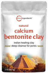 Micro Ingredients pouch front view showing clay branding and size benefit