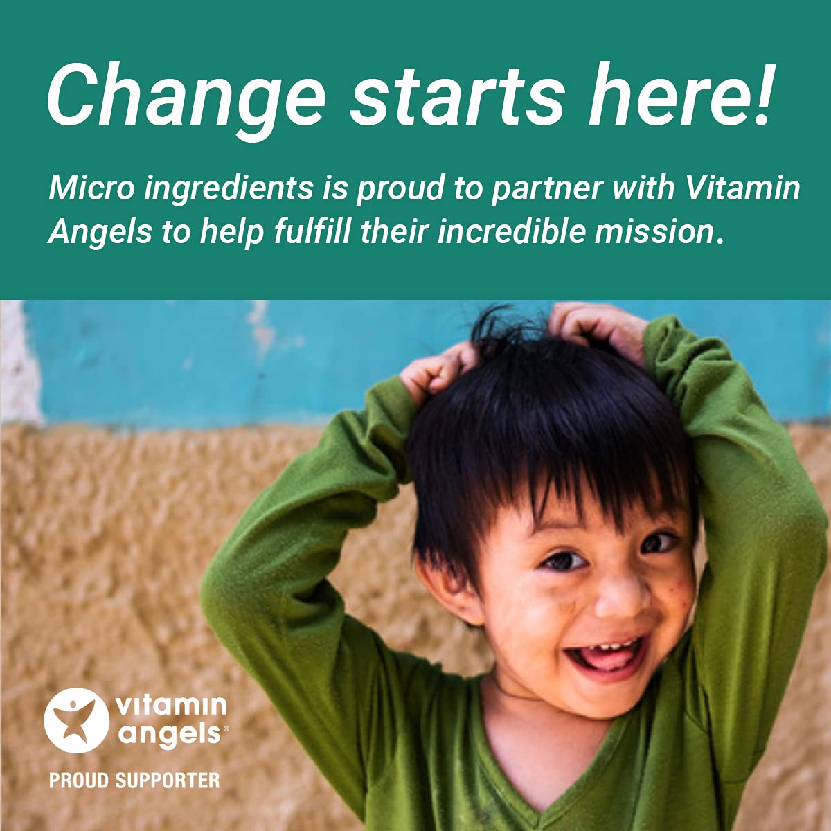 Micro Ingredients label close-up noting third-party testing for purity benefit