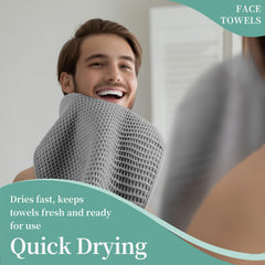 MICROFI towels packed inside a gym bag illustrating travel convenience