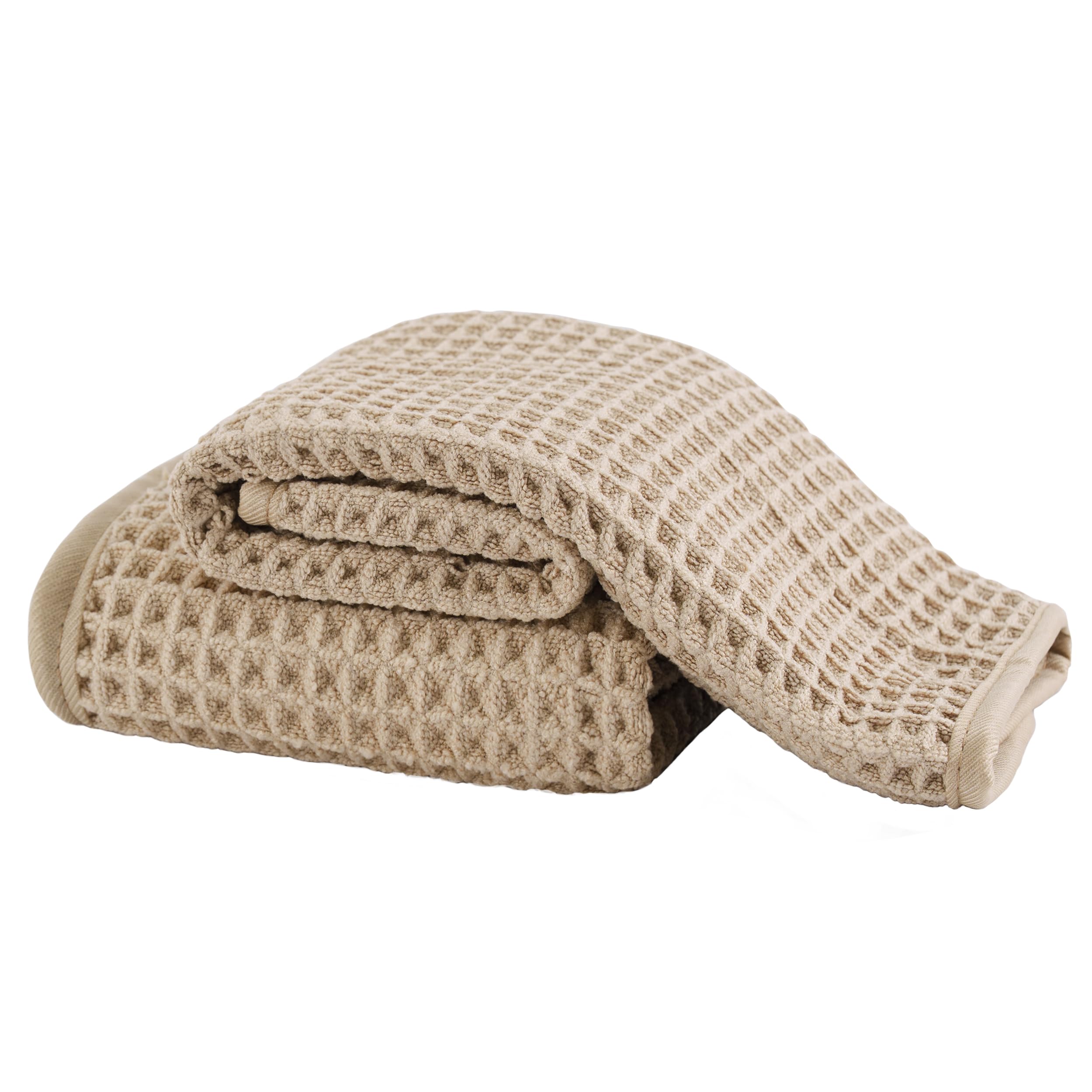 MICROFI folded face towels front view showing compact storage benefit
