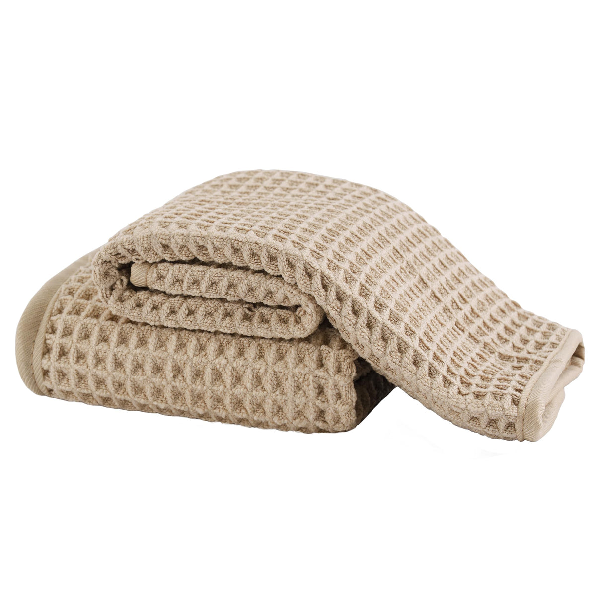 MICROFI folded face towels front view showing compact storage benefit